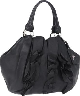 Prada Pre-owned Vintage Handbag - Dames - Pre-owned - Zwart - Maat: ONE Size Leer