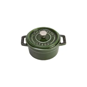 Staub Cocotte rotonda, ghisa, verde basilisco, 10 cm