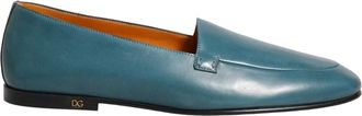 Dolce & Gabbana Loafers geklede schoenen - Heren - Loafers - Blauw - 43 EU - Leer - Schoenen
