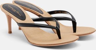 Gianvito Rossi Calypso leather thong sandals
