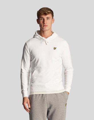 Lyle & Scott Lyle And Scott Mens Loopback Cotton Hoodie - White - Size: 42