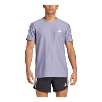 adidas Own the Run T-Shirt Asia Sizing Silver Violet JC9796