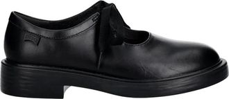 Camper Schoenen, Dames, Zwart, 37 EU, Leer, Dean Veterschoen