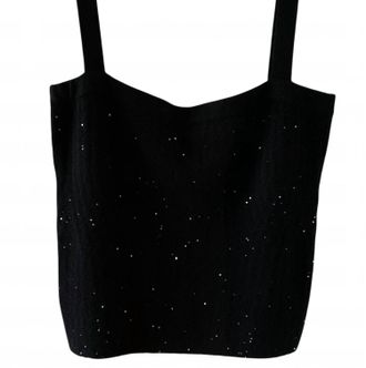 Autumn Cashmere Womens Sparkle Tank In Black