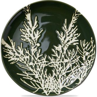 Tag Wilde Pine Juniper Appetizer Plate Spruce Stoneware in Green at Nordstrom