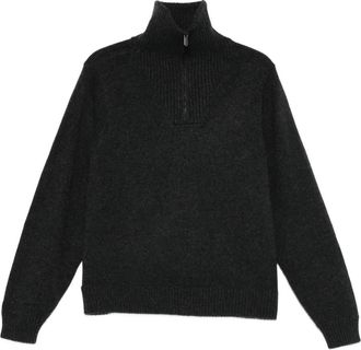 Eric Bompard Maglione con zip - Grigio