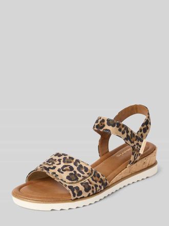 Tamaris Tamaris Sandalen mit Allover-Muster in Beige, Gr&ouml;&szlig;e 36