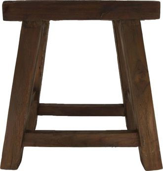 Schubiger M&ouml;bel Hocker Teakholz H: 45 cm