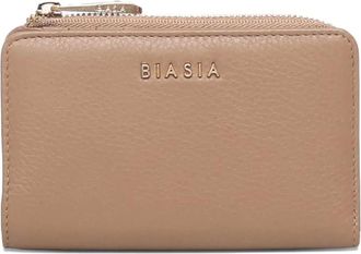 Francesco Biasia logo-lettering wallet - women - Leather - One Size - Neutrals