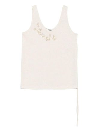 Fendi Embellished Tank Top