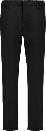 Dondup Slim Fit Tailored Cropped Rolled Hem Trousers