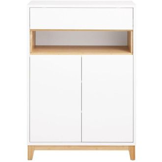 SoBuy SoBuy Mobile multifunzionale per ingresso, soggiorno e cucina, con 1 cassetto, 1 scomparto e 2 porte, mobile per scarpe e armadio da stoccaggio