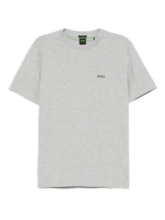 BOSS logo-printed T-shirt - men - Cotton - M - Grey
