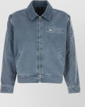 A.P.C. denim relaxed-fit bomber jacket