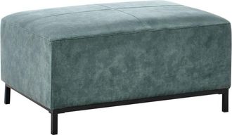 Beliani Beliani - Pouf poggiapiedi in velluto verde acqua Oslo