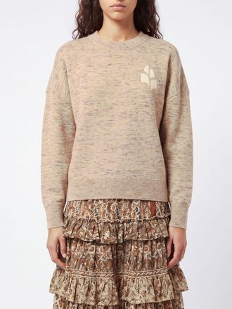 Isabel Marant Maglia girocollo Atlee in misto viscosa con logo jacquard