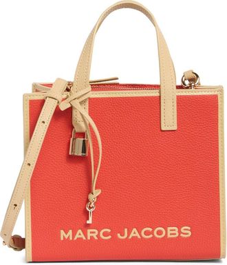Marc Jacobs Bicolor Border Bold Grind Mini Grind Tote in Sunset Multi at Nordstrom Rack