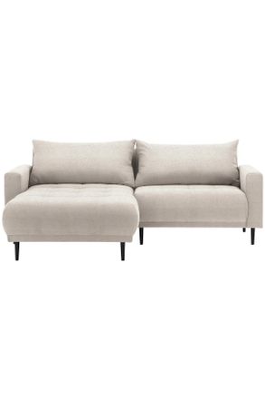 Stylife Ecksofa, Beige, Textil, Füllung: Schaumstoff, seitenverkehrt montierbar, L-Form, 215x160 cm, Stoffauswahl, Hocker erhältlich, Rücken