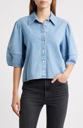 Frame Denim The Lantern Chambray Button-Up Shirt in Aphrodite at Nordstrom Rack, Size X-Small