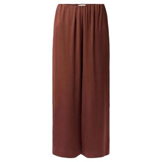 Drykorn Tweezer Wijde Broek - Dames - Broeken - Bruin - Maat: W28 L34 Satijn
