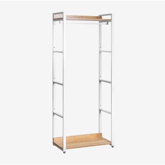 Sklum Sklum - Perchero En Acero Y Madera Ariaster