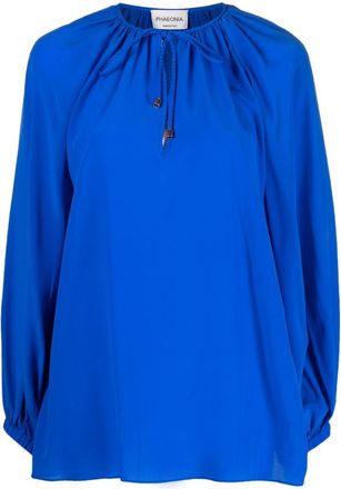 Phaeonia Roya Blue Anita Blouse Top