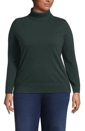Lands End Cashmere Turtleneck Sweater in Evening Forest at Nordstrom, Size 2 X