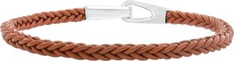 Effy Sterling Silver & Leather Bracelet in Brown at Nordstrom Rack, Size 8