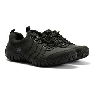 CAT Instruct Su&egrave;de Heren Zwarte Veterschoenen