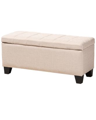 Design Studios Fera Beige Storage Ottoman