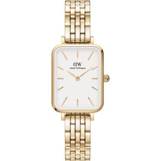 Daniel Wellington Quadro Link Bracelet Watch, 20mm x 26mm in Gold at Nordstrom, Size 20 Mm