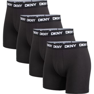 DKNY Back of Four Boxer Briefs in Black/black/black/black at Nordstrom Rack, Size X-Large