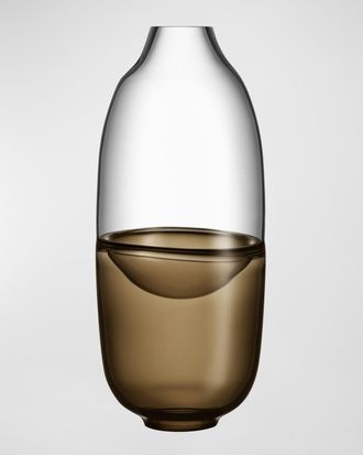 Kosta Boda Septum Brown Vase