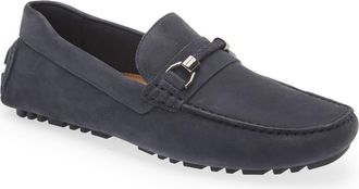Nordstrom Barrett Braided Bit Driving Shoe in Navy Blazer at Nordstrom, Size 9