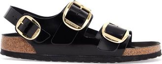 Birkenstock Milano Big Buckle Sandalen - Dames - Sandalen - Zwart - 36 EU - Leer - Schoenen
