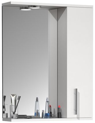 ebuy24 Armario De Ba&ntilde;o Vcm Atemporal Dimensiones Aprox. Al. 71 X An. 55 X P. 14 Cm Espacio De Almacenamiento Suficiente Armario De Espejo - Lisalo L (blanco)