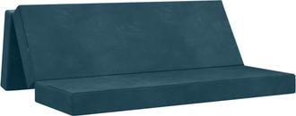 vidaXL Sof&aacute; Cama Plegable 200 X 67 X 45 Cm Azul Vidaxl