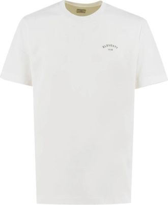 Eleventy T-Shirt - Heren - T-shirts - Wit - S - Katoen - Tops