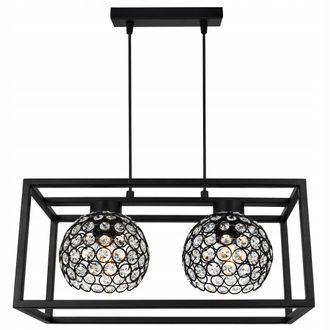 OEM L&aacute;mpara Colgante Elegante Jaula Bola De Cristal
