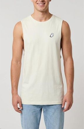 Dalix Ghost Lightweight Jersey Tank in Ecru at Nordstrom, Size X-Large
