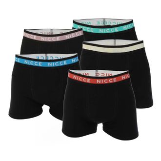 Nicce London Heren Lazlow Boxershorts (Set van 5) (Zwart)