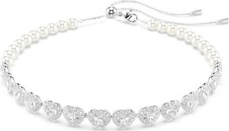 Swarovski Ariana Grande x Swarovski Crystal Heart Pearl Tennis Choker