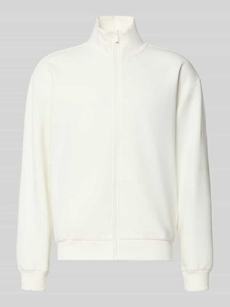 adidas Regular Fit Sweatjacke aus reiner Baumwolle in Offwhite, Gr&ouml;&szlig;e XXL