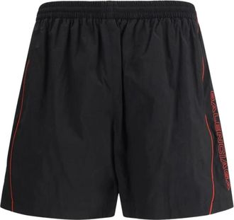 Balenciaga Beachwear, male, Black, M, SideStripe Swim Trunks