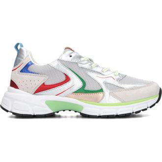 Gabor Schoenen, Dames, Veelkleurig, 37 EU, Leer, Trendy Sneakers met Dikke Zool