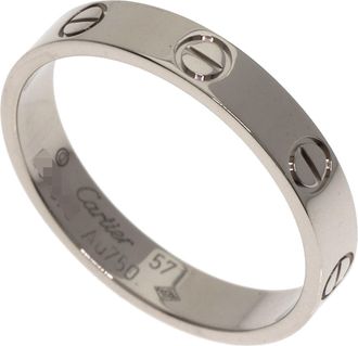 Cartier White Gold White Gold (18K) Band Ring (Pre-Owned)