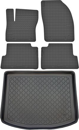 OEM Juego De Alfombrillas De Goma Para Coche Y Alfombrilla Para Maletero Para Ford Kuga Ii Suv (febrero De 2013 A Marzo De 2020)