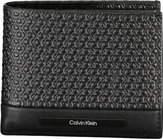 Calvin Klein Mens Wallet Black Ck Monogram