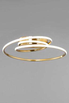 BHS Pei Flush Ceiling Light in Gold