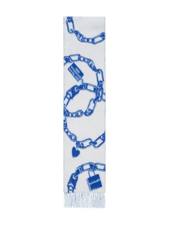 Acne Studios Sjaal met hartprint - Wit